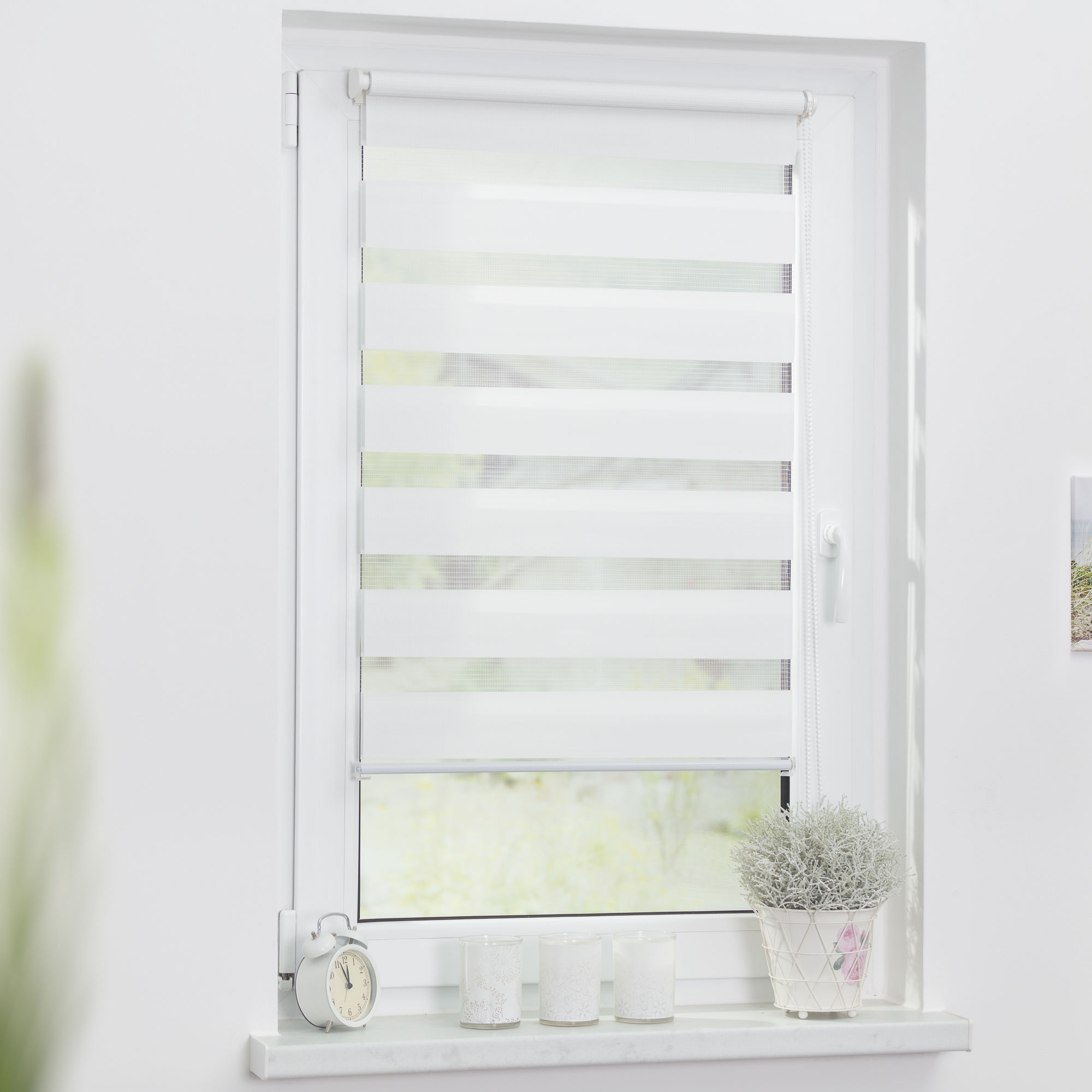Duo-Rollo 60 x 150 cm, Streifen - blickdicht - Fensterwelten - Marken