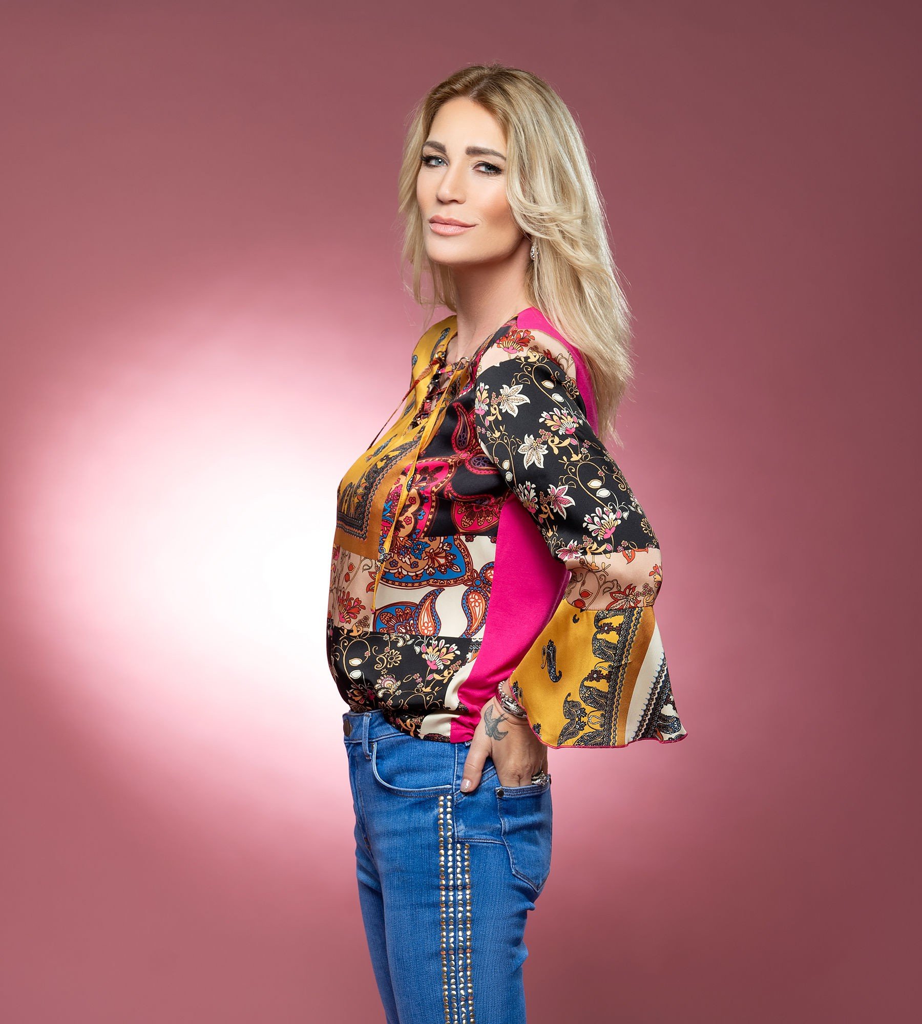 Bluse im Tücherdruck - Outlet Mode - Sarah Kern - Marken