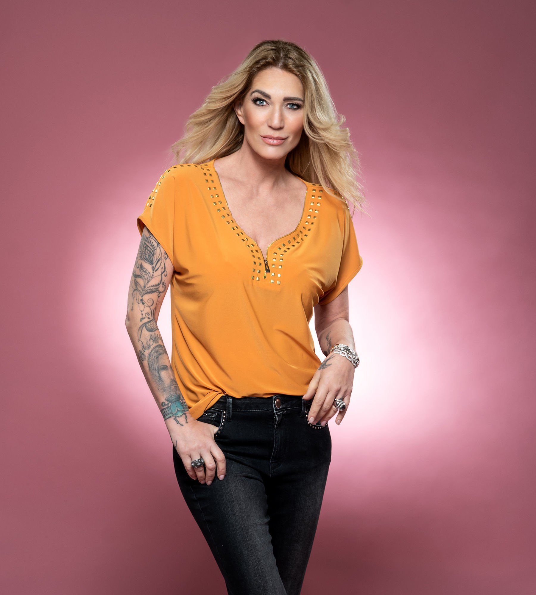 Frenchjersey - Shirt mit Nieten - Outlet Mode - Sarah Kern - Marken