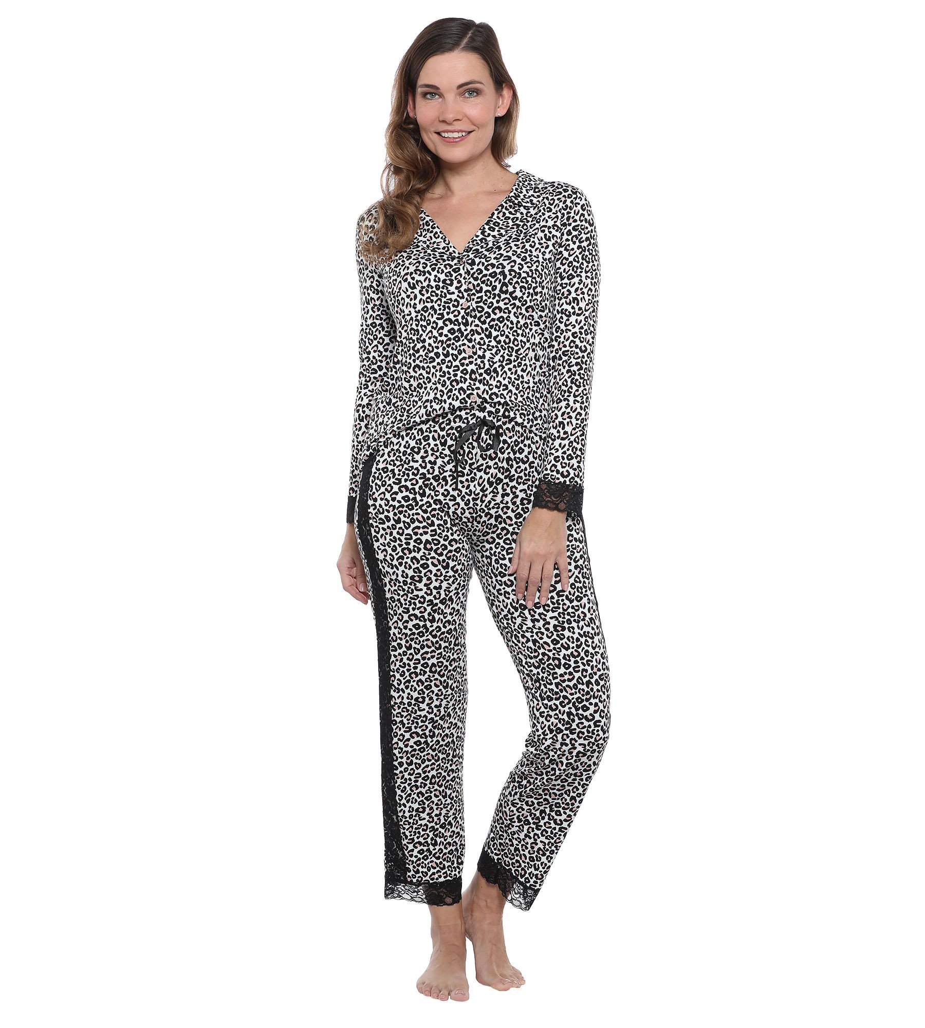 Pyjama Set Animal mit Kontrastgalon - Alle Produkte - DAY&NIGHT - Pure  Shape - Marken