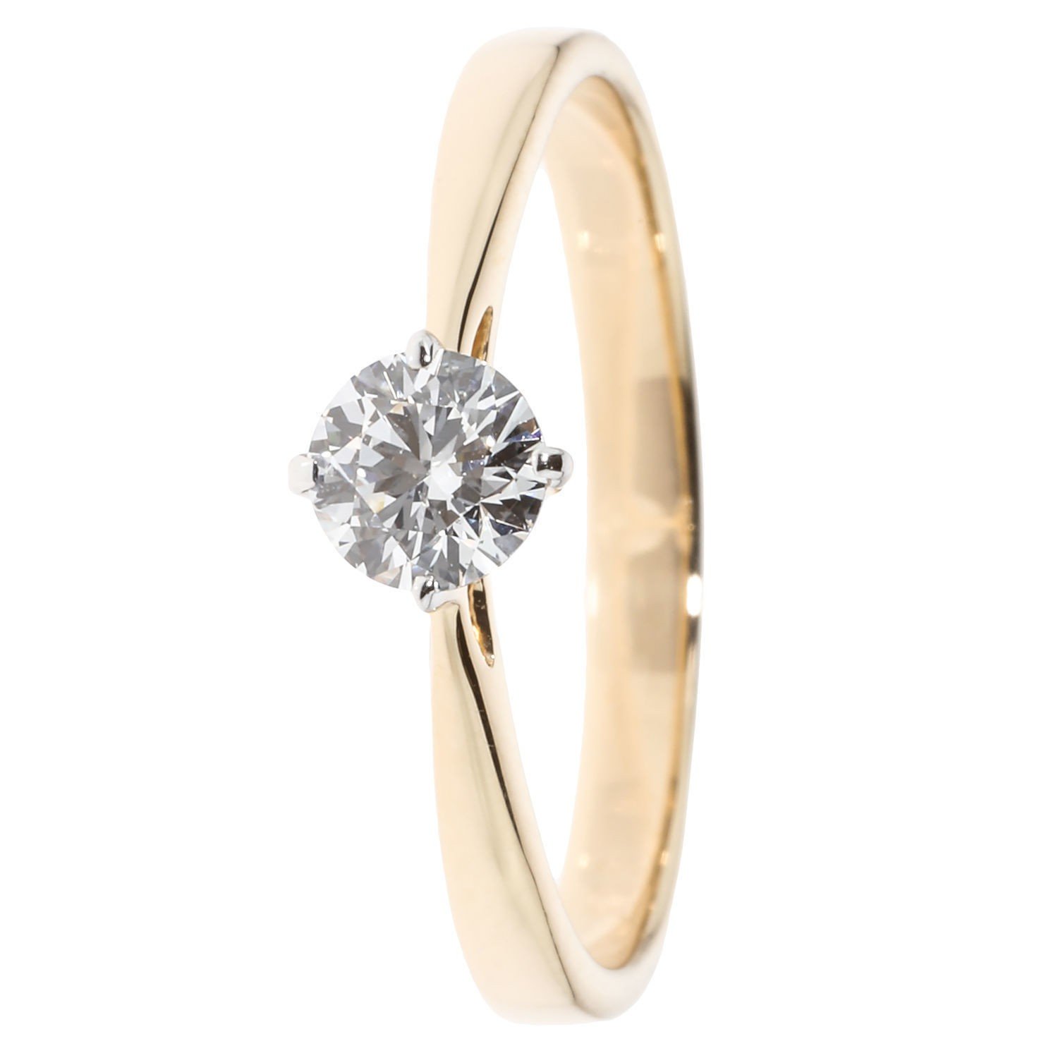 Brillant-Ring, 0,50 ct., Top Wesselton, Gold 585 poliert - Private Diamonds  - Schmuck - Christian Materne - Marken