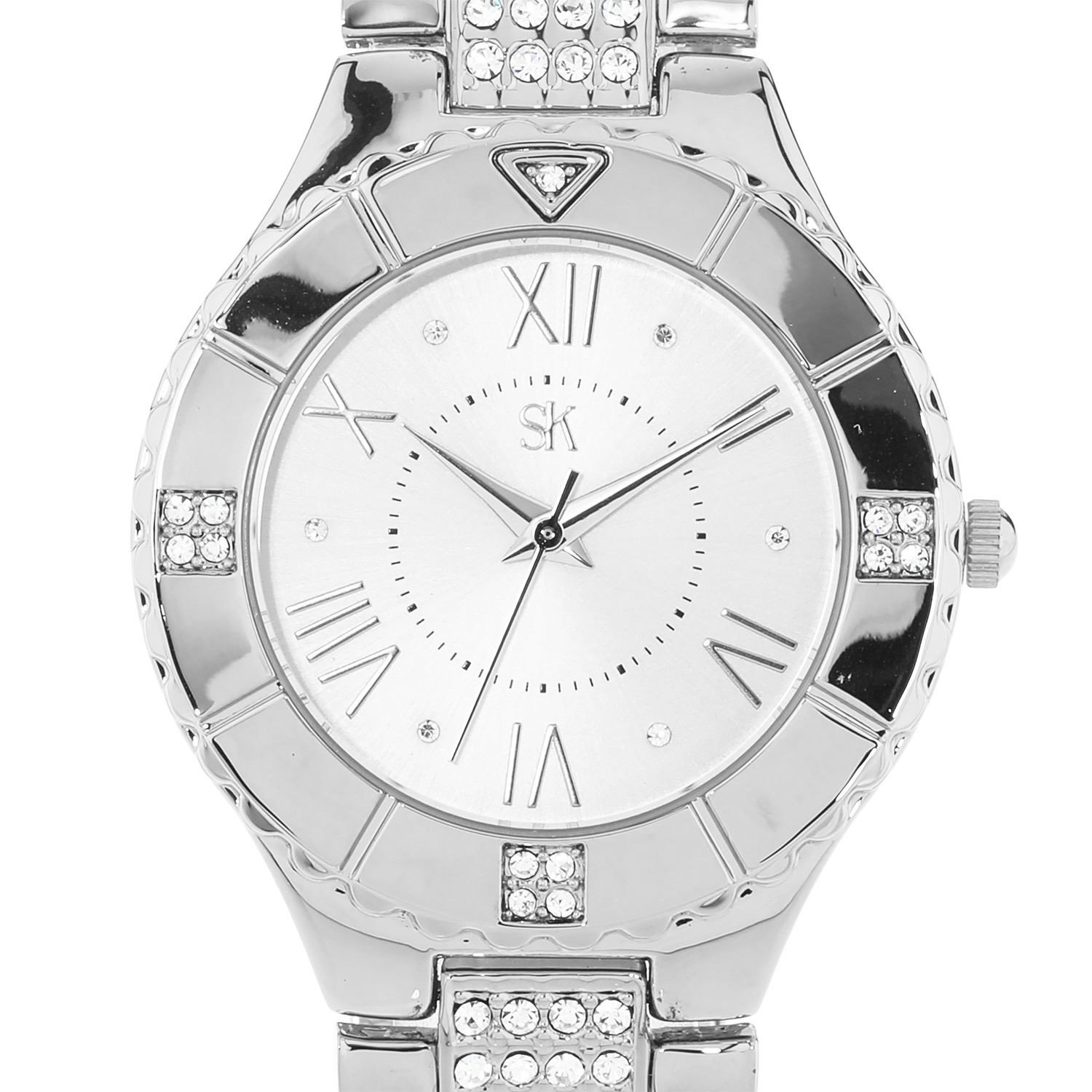 Armband-Uhr "Elegant Glam", Metall-Gliederarmband - LUXURY - Sarah Kern -  Marken