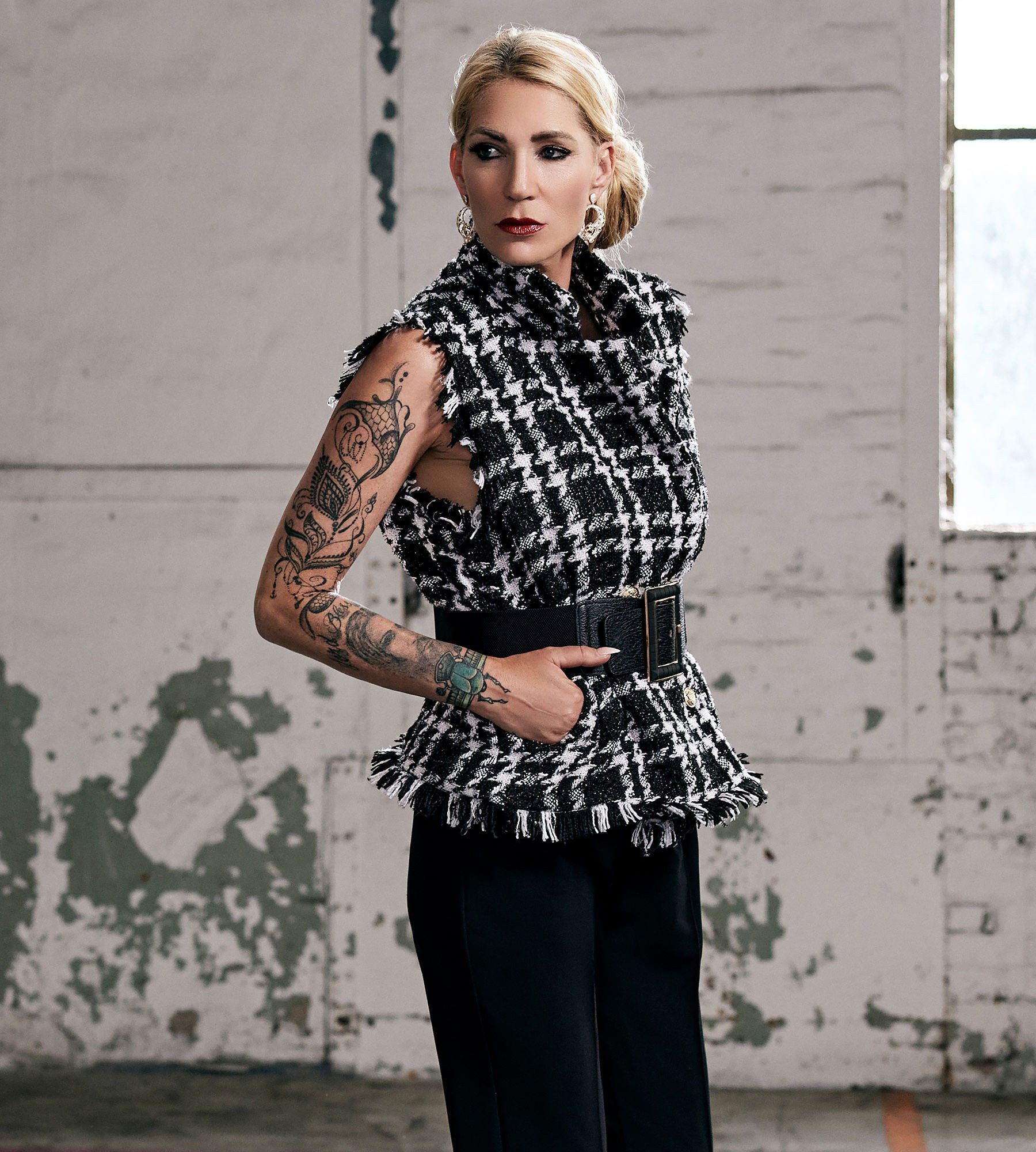 Bouclé-Weste Check - Alle Produkte - Fashion - Sarah Kern - Marken
