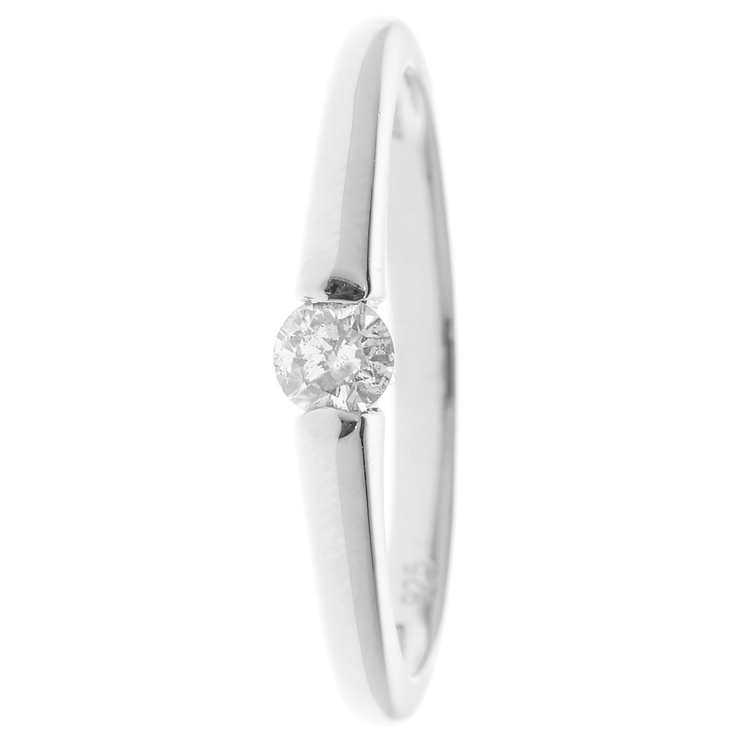 Solitär-Ring, Brillant, 0,15 ct., Silber 925 poliert - Private Diamonds -  Schmuck - Christian Materne - Marken