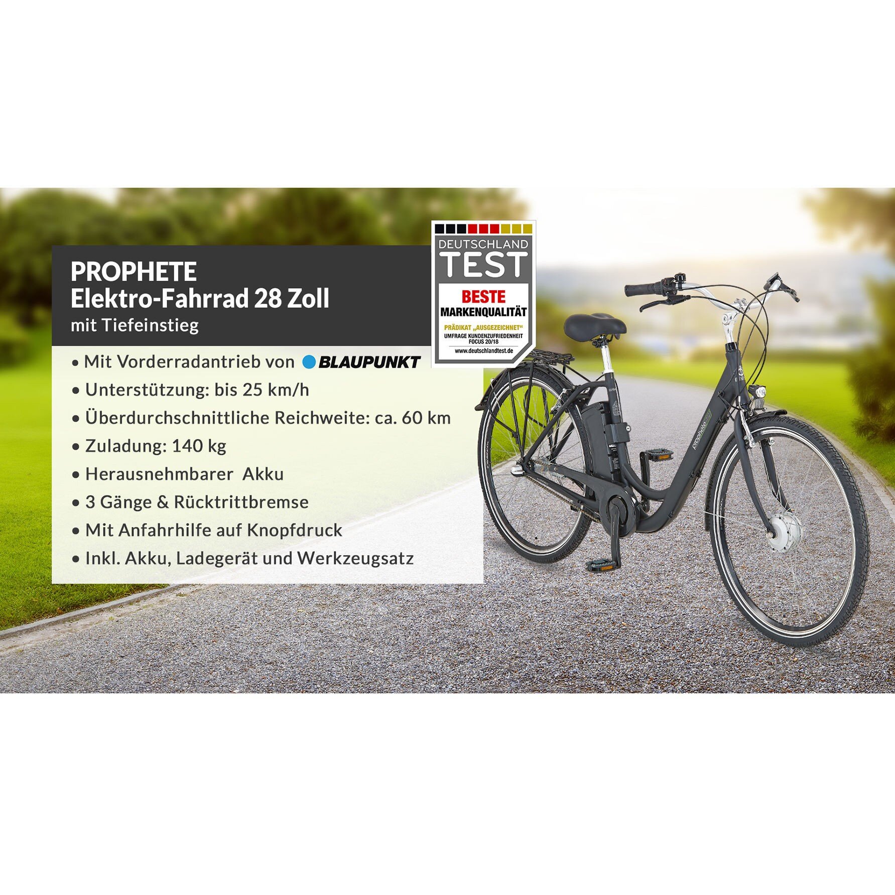 PROPHETE Elektro-Fahrrad Tiefeinsteiger 28 Zoll - Alle Produkte - Mobilität  der Zukunft - Marken