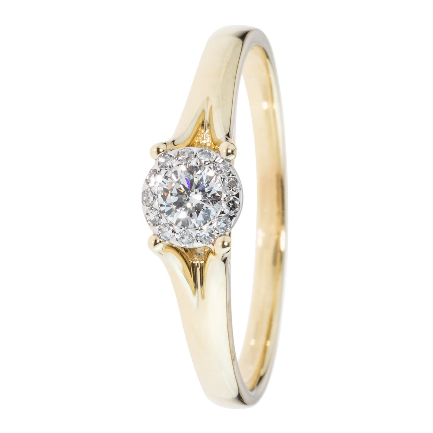 Diamant-Ring "Magic Miracle", ca. 0,179 ct., Gold 375 poliert -  Edelsteinzauber - Schmuck - Christian Materne - Marken